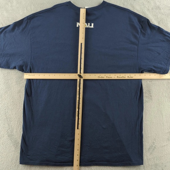 Northern Arizona University Shirt Mens 2XL Navy Blue NCAA College Cotton NAU Tee - Picture 2 of 6